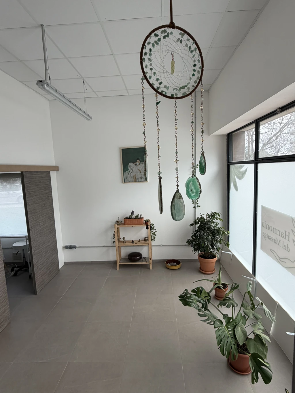 Interior del centro Harmonia del Massatge en Arenys de Mar